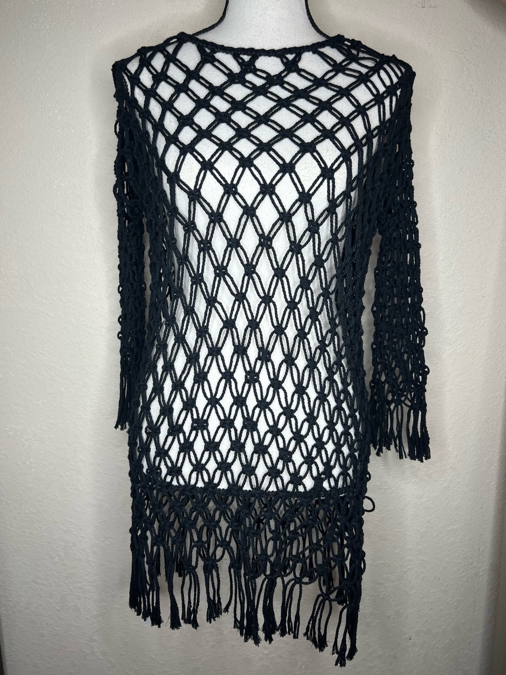 NEW Mikoh Calla Macrame Cover Up Dress in Night